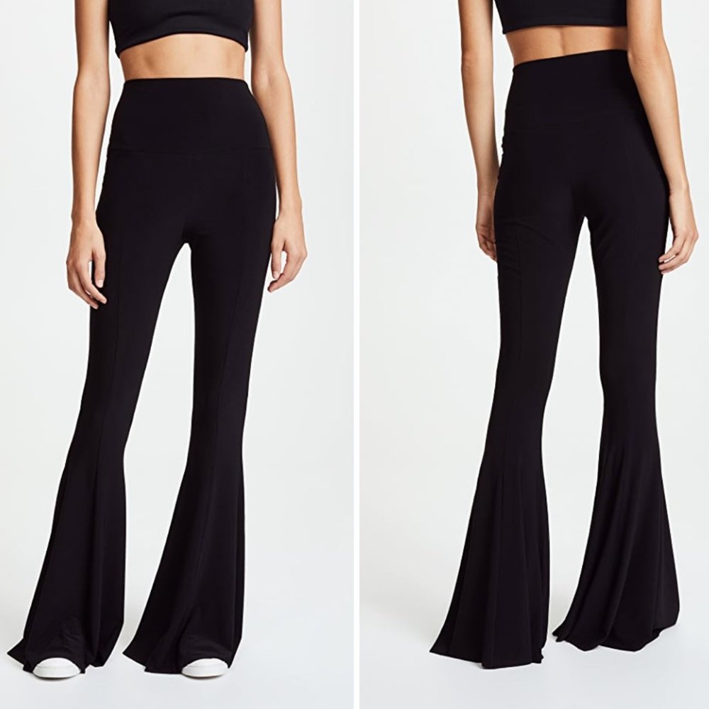 Free People Ribbed Bell Bottom High-Rise Pants